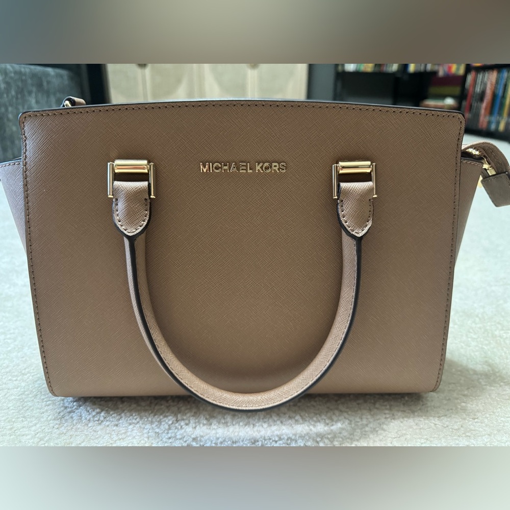 Selma Saffiano Leather Medium Satchel